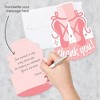 Big Dot of Happiness Tutu Cute Ballerina - Shaped Thank You Cards - Ballet Birthday Party Baby Shower Thank You Note Cards with Envelopes - Set of 12 - image 2 of 4