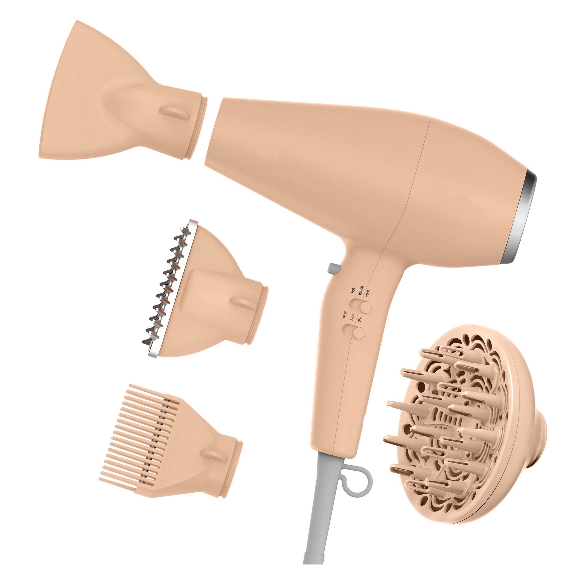 INFINITI PRO CONAIR Ionic Ceramic Hair Dryer: Volumizing, 1875 Watt, Includes Concentrator, Diffuser