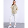 Jess by Meiko Women's Oversized Dropped Shoulder Cable Knit Hooded Sweater - 3 of 4
