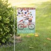 Evergreen Garden Flag Fall Bicycle Suede Double Sided Indoor Outdoor Decor 18" x 12.5" - 2 of 2