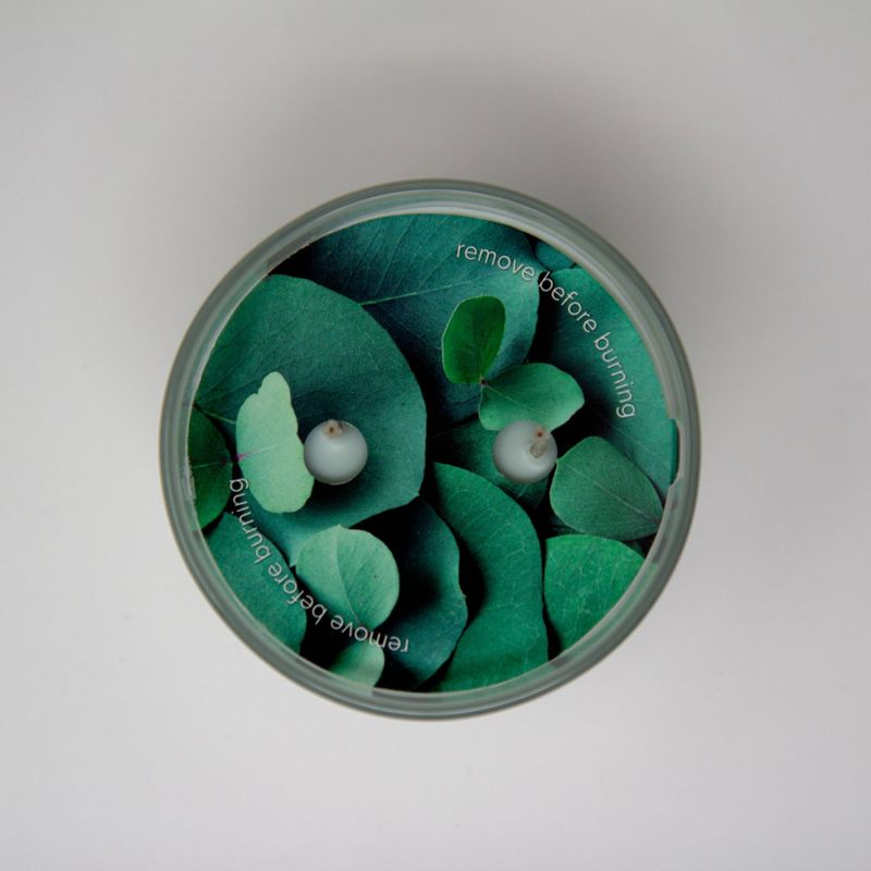  Glass Jar 2-Wick Eucalyptus Leaf Candle - Room Essentials™, 3 of 5