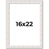 PosterPalooza | Sculpted White Picture Frame - UV Acrylic, Foam Board Backing, Hanging Hardware - 2 of 4
