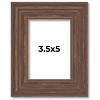 PosterPalooza | 3.5x5 Wide Barnwood Picture Frame, UV Acrylic, 6 Finishes - Grey, Brown, White, and Black - 2 of 4