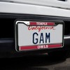 Temple University Owls Logo Full Size Standard License Plate Metal Frame - 2 of 4