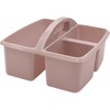 Teacher Created Resources® Plastic Storage Caddy, Light Mauve, Pack of 6 - 3 of 4