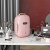 HOMCOM Portable Skincare Fridge, 0.4 Cu. Ft Mini Fridge with Timer, Thermoelectric Cooler Refrigerator for Beauty, Makeup and Cosmetics - 3 of 4