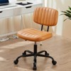 GlasFlength Adjustable Seating Sets with Armless, Small low back Office Chair Design, for more Small Spaces, Orange, 24.21"*24.21"*34.25" - 3 of 4