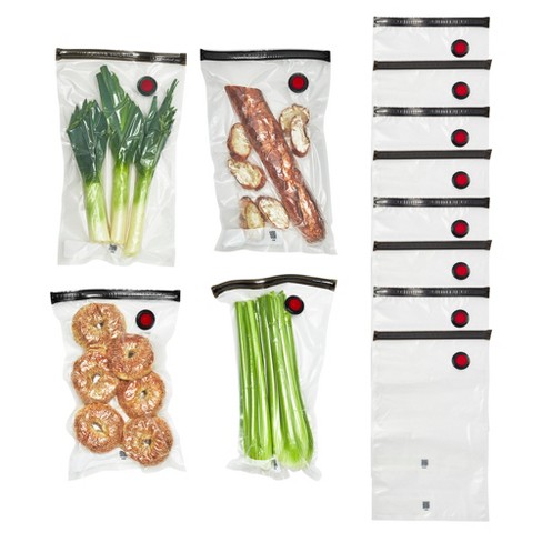 Zwilling Fresh & Save 12-piece Large Vacuum Sealer Bags, 2 1/4 Gallon  Reusable Sous Vide Bags, Meal Prep : Target