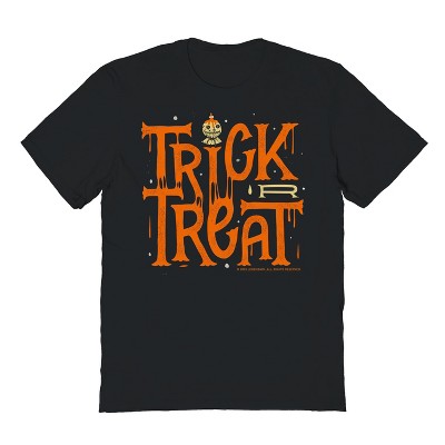 Trick R Treat Men's Trick R Treat Stacked Text Short Sleeve Graphic Cotton T-shirt