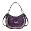 MKF Collection Jain Women’s Luxe Croc-Embossed Half Moon Shoulder Bag by Mia K - 2 of 4