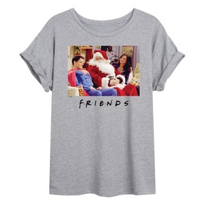 Women's - Friends - Xmas Costumes Oversized Graphic T-Shirt - 1 of 4