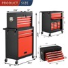 Huxxion 8-Drawer Rolling Tool Box, Lockable Rolling Tool Chest with Wheels - 2 of 4