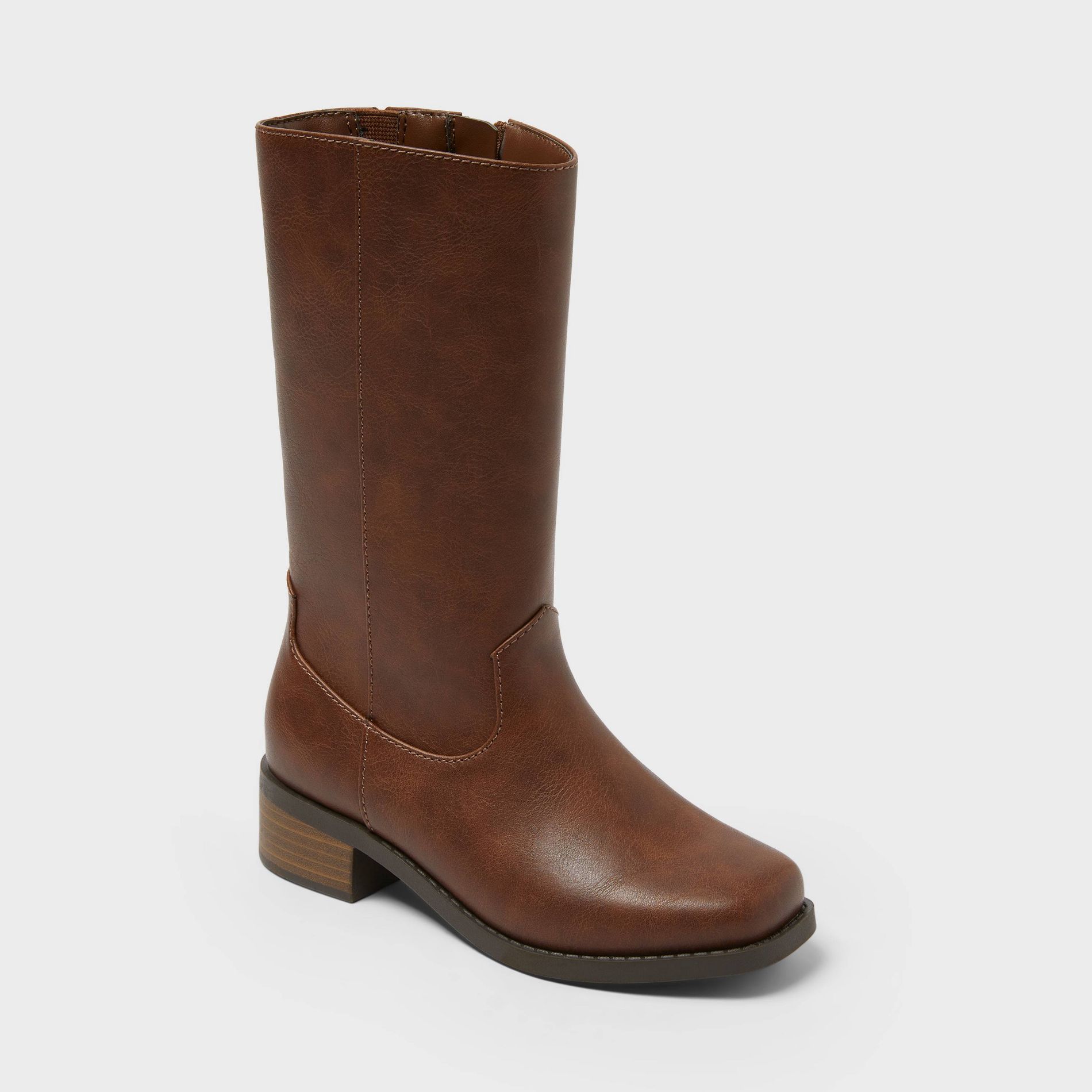 Girls' Sade Stove Pipe Boots - Cat & Jack™ Brown