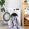 FONTOI Washable Area Rugs, Foldable Low-Pile Rugs, Indoor Non-Slip Rugs, Boho Rugs for Living Room Bedroom Kitchen, Blue, 120"*0.14"*96" - 4 of 4