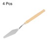 Unique Bargains Stainless Steel Plastic Handle Flexible Polished Palette Knife 4 Pcs - 3 of 4