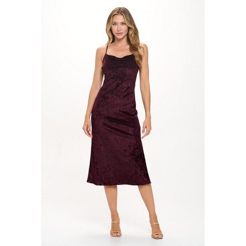 WEST K Women's Charlotte Velvet Cami Slip Midi Dress - image 1 of 4