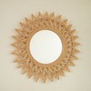 Dexmalle Wall-mounted Bamboo Artistry Circle Mirror with Hemp,Bedroom/Living Room/Entryway - 3 of 4