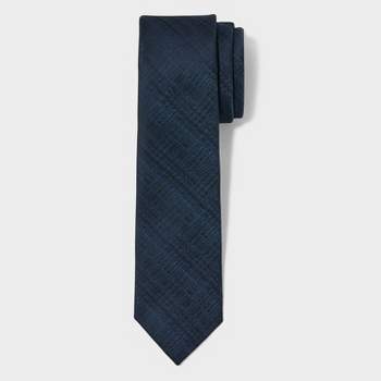 Men's Plaid Neck Tie - Goodfellow & Co™ Dark Gray One Size