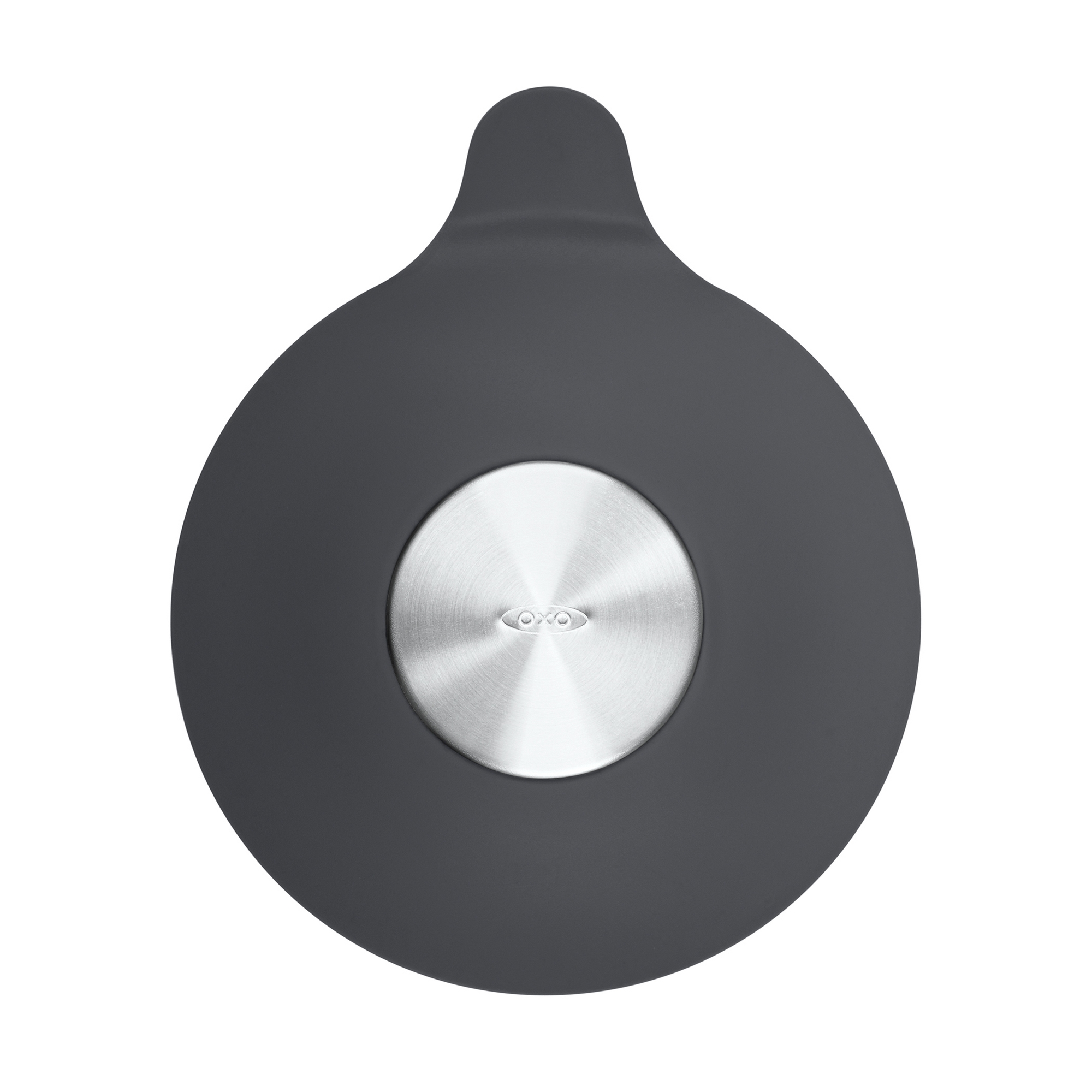 Bath Tub Drain Stopper Gray - OXO: Silicone & Stainless Steel, Easy Removal, Fits Standard Tubs