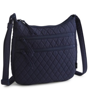 Vera Bradley Women's Outlet Cotton Heritage Trio Zip Hipster Crossbody Bag - 1 of 3