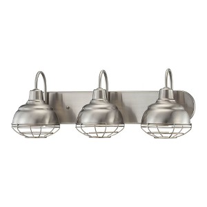 Millennium Lighting Neo-Industrial 3 - Light Vanity in  Satin Nickel - 1 of 1
