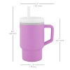 LunaLulinlk Tumbler – Adorable 9 oz. Training Cup with Toddler-Friendly Straw and Handle, Lilac - 2 of 4