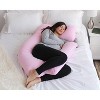PharMeDoc Pregnancy Pillow, U-Shape Full Body Maternity Pillow, Jersey Cotton Cover - 3 of 4