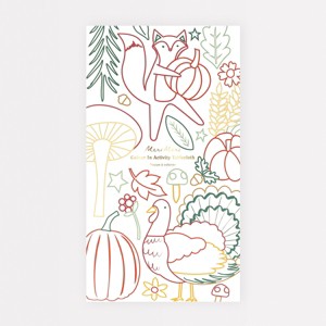 Meri Meri Thanksgiving Color In Activity Tablecloth (Pack of 1) - 1 of 3