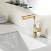 Grungis Pull-Down Bathroom Sink Faucet,Bathroom Faucets with Lift Spout and Dual Spray Modes for Home Sinks - 2 of 4