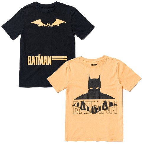 Dc Comics Justice League Batman Big Boys 2 Pack Graphic T-shirts Black /  Khaki 10-12 : Target