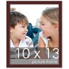 PosterPalooza | Photo Size Minimalist Brown Picture Frame - UV Acrylic, Foam Board Backing, Hanging Hardware - 2 of 4
