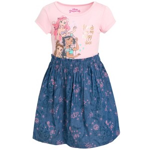 Disney Minnie Mouse Princess Jasmine Belle Ariel Girls Dress Toddler to Big Kid - 1 of 4