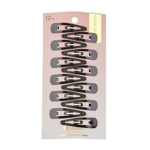 Classic Assorted Colors Snap Clips 12pk