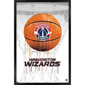 Trends International NBA Washington Wizards - Drip Basketball 21 Framed Wall Poster Prints - 1 of 4