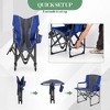 GustoWave Outdoor Camping Directors Chair, Outdoor Foldable Camp Chairs, Oversized Portable Directors Chair with Side Table, Pocket - 4 of 4