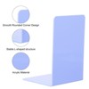 Unique Bargains Acrylic L-shaped Smooth Rounded Corner Book Ends - 4 of 4
