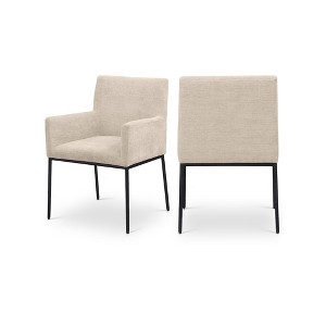 Meridian Furniture,Reeves Chenille Fabric Dining Chair, Set of 2 - 1 of 4