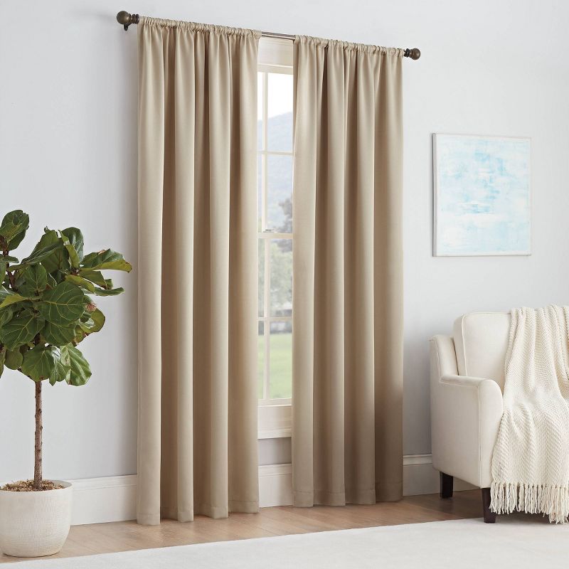 Solid Thermapanel Room Darkening Curtain Panel - Eclipse, 4 of 14