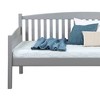 Twin DayBed Caryn Bed Gray Finish - Acme Furniture: Upholstered Linen, Wood Frame, 37"H x 80"D - 4 of 4