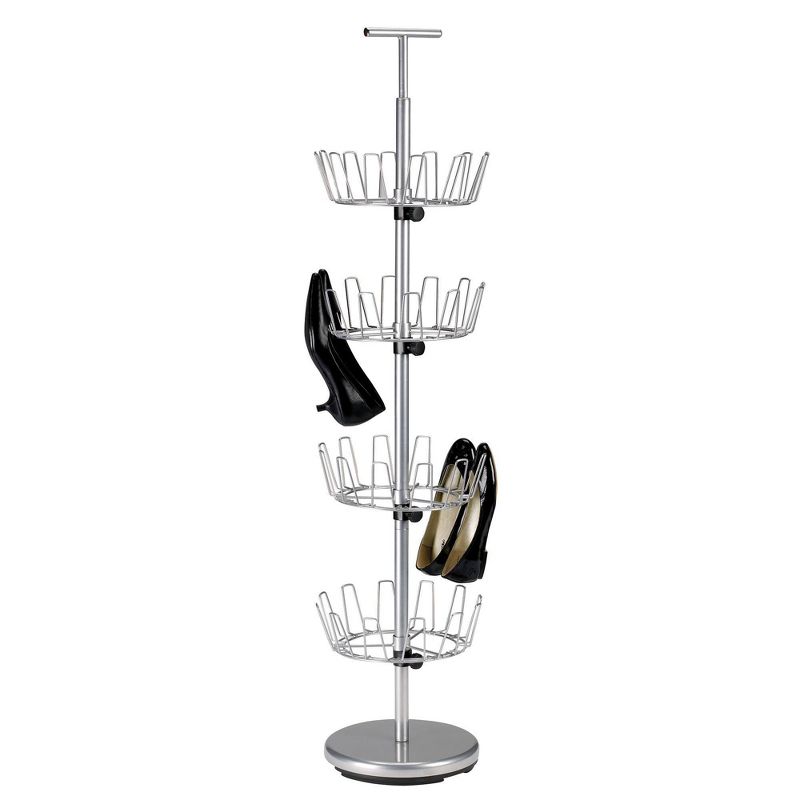 Household Essentials 4 Tier Shoe Tree Silver, 3 of 11