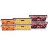 Stor-All Solutions Press-N-Click 6-Piece Airtight Food Storage Container Set - Great For Portion Control, Leftovers & All Types Of Storage - 2 of 4