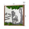 Sevobal Wall Art Horse Moss Metal Art For Modern Trendy Home And Office Indoor Decor With Energy Vibe Style Charm, Green, 30"*29"*4.4" - 2 of 4