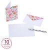 10ct Blank Cards with Envelopes, Floral - Spritz™ - image 3 of 4