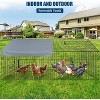 Heavy-Duty Metal Chicken Coop (86"x40"x40", Grey) – All-Weather Outdoor Poultry Cage, Includes Waterproof Cover & Rust-Proof Frame - 4 of 4