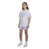 Converse® Girls' French Terry Ruched Side Shorts - Violet - 4 of 4