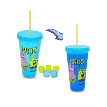 420ML SpongeBob Tumbler Thermo Bottle Thermos Water Cup Stainless Steel  Thicken Sport Portable Outdoor Travel Drink