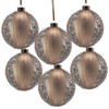Syemin Decorative Objects Christmas Ball Ornaments Glass Decorative Hanging Ball Christmas Tree Ornaments Set of 6, Gold, 3.9"*3.9"*3.9" - 2 of 4