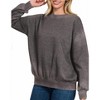 Women's Mila Acid Wash Pullover - ZENANA - 2 of 2