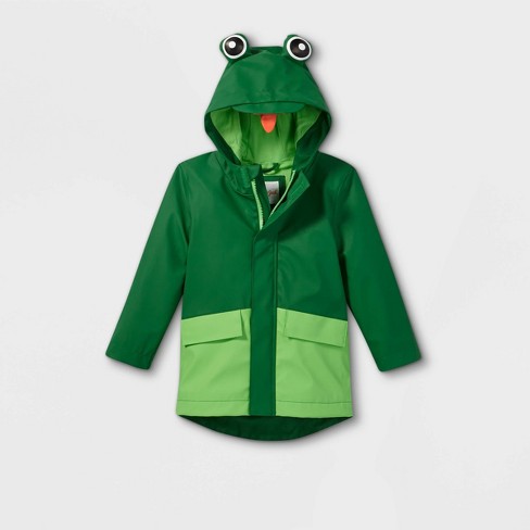 jack cat boys jacket toddler rain frog target