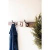 Wooden Ski Wall Coat Rack – Rustic Alpine Entryway Decor – 67"Tall by Kalalou - 4 of 4